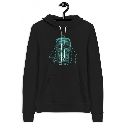 Buy a warm hoodie with a piston skull (Crazy Cars)